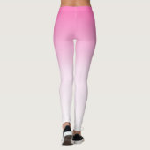 Roze langzaam naar wit vervagen leggings (Achterkant)