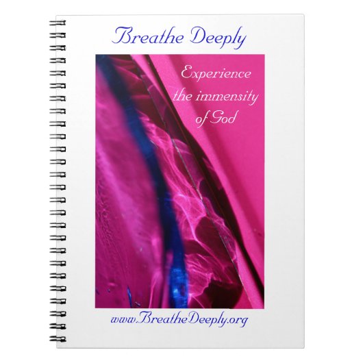 Roze laptop voor spoeling notitieboek (Voorkant)