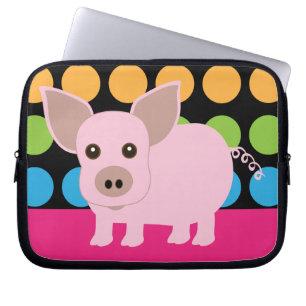 Roze laptophoes laptop sleeve