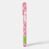 Roze Latticework, Quatrefoil, Trellis, Monogram Case-Mate iPhone Case (Achterkant / Links)