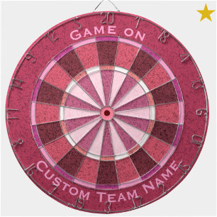 Roze Lavendel Aangepaste zin Teamnaam Dartbord