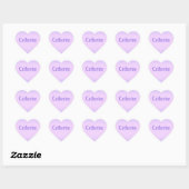 Roze lavendel Catherine hart sticker (Vel)