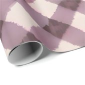 roze, lavendel en bruin geruite cadeauverpakking cadeaupapier (Rol Hoek)