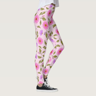 Roze Lavendel Lacy Daisy Leggings