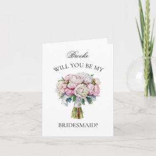 Roze Lavendel Pioenschappen Bouquet Bruidsmeisje v