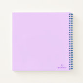 Roze Lavendel Vierkant Notitieboek (Achterkant)