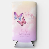 Roze lavendel vlinder Baby shower (Voorkant)