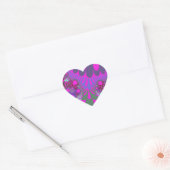Roze lavender Mod Hart Sticker (Envelop)