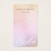 Roze lavender Waterverf Branches die verdienen Visitekaartje (Voorkant)