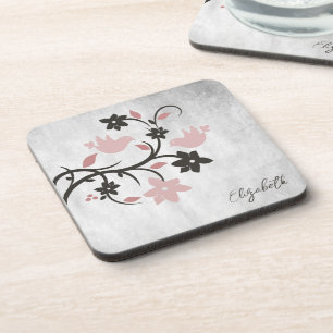 Roze lavevogels Beverage Coaster Bier Onderzetter