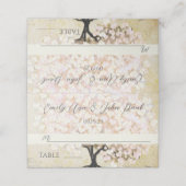 Roze leder met bomen (Buitenkant ongevouwen)