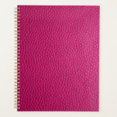 Roze leder planner (Voorkant)