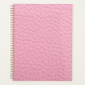 Roze leder planner (Voorkant)