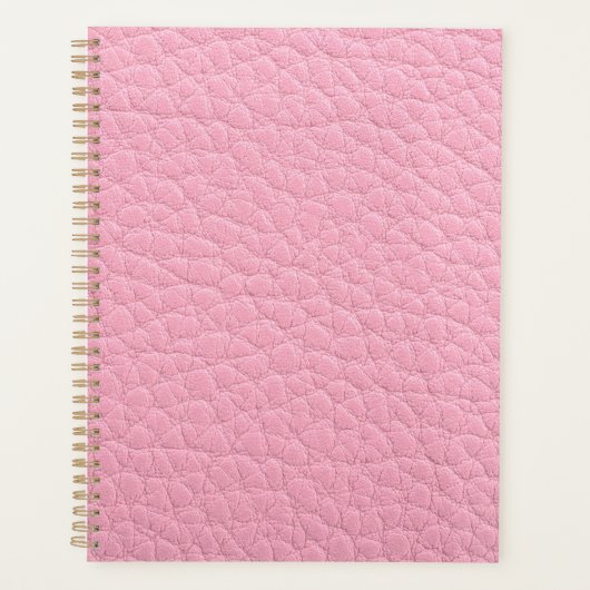 Roze leder planner (Voorkant)