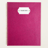 Roze lederen planner (Voorkant)