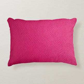 Roze ledertextuur accent kussen