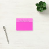 Roze leerkrachten naam schrijfmachine post-it® notes (Kantoor)