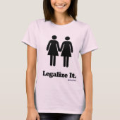 Roze Legalize Shirt homohuwelijk (Voorkant)