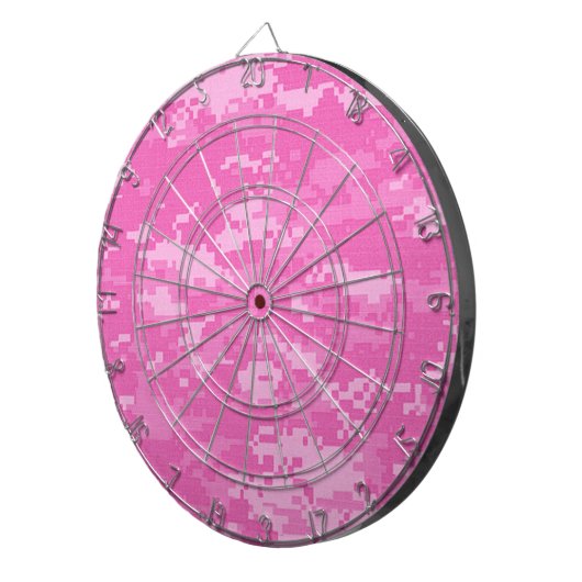 Roze LEGER ACU Camo Camouflage Dart Board Dartbord (Voorkant Rechts)