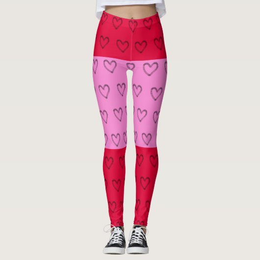 roze leggings (Voorkant)