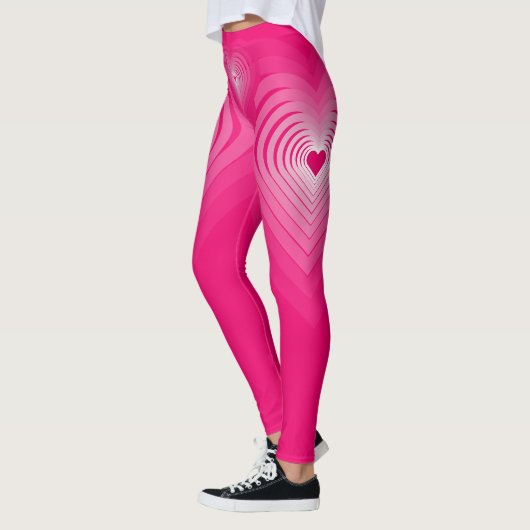 Roze Leggings met harten (Links)