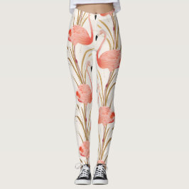 Roze Leggings van de Werkout van Flamingo