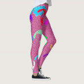Roze Leggings voor kleurrijke pixels (Rechts)