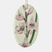 Roze lelies - versiering keramisch ornament (Rechts)