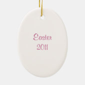 Roze lelies - versiering keramisch ornament (Achterkant)