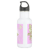 Roze Lemon Limoen Waterfles (Achterkant)