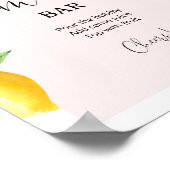 Roze lemon Momosa bar Poster (Hoek)