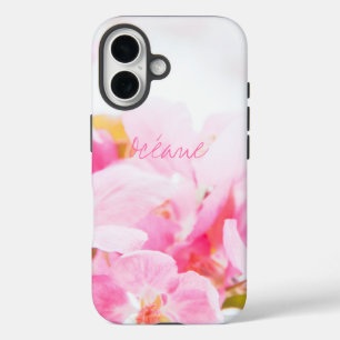 Roze lente appel bloesems iPhone 16 hoesje