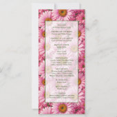 Roze lente bloemenroze madeliefjes retro roze bloe (Achterkant)