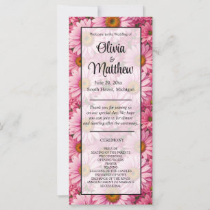 Roze lente bloemenroze madeliefjes retro roze bloe