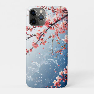 Roze Lente Bloesem Esthetiek Japans Bloemmotief iPhone 11 Pro Hoesje