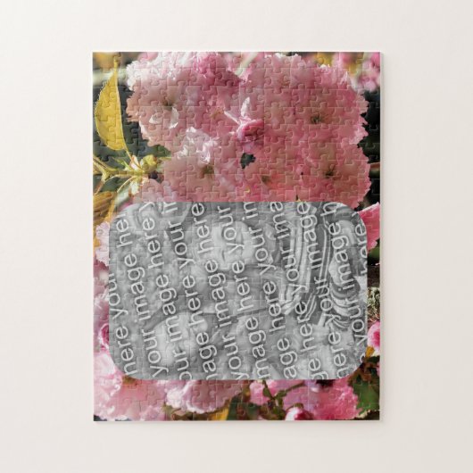 Roze lente bloesems Je foto Legpuzzel (Verticaal)