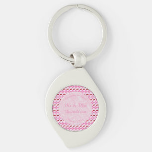 Roze Lente Trouwdag Kersenbloesem en kersen Sleutelhanger