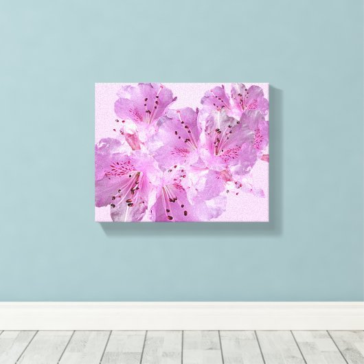 roze lentebloesem bloesem mooi modern canvas afdruk (Insitu (Houten vloer))