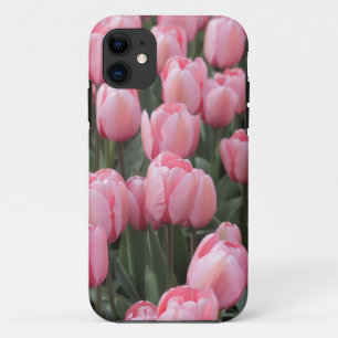 Roze lentetelbloemen iPhone 11 hoesje