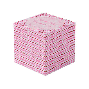 Roze lentetsenbloesem en kersen kubus