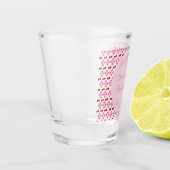 Roze lentetsenbloesem en kersen shot glas (Links)