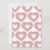 Roze lentuslippen bloem kaart (Achterkant)