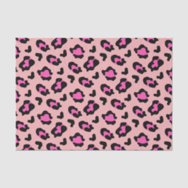 Roze leopard Animal Print Tissuepapier