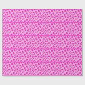 Roze leopard Fur Pattern Cadeaupapier (Vlak)