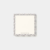 Roze Leopard patroon, aangepaste naam Post-it® Notes (Voorkant)