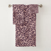 Roze leopard Pattern Bad Handdoek (Insitu)