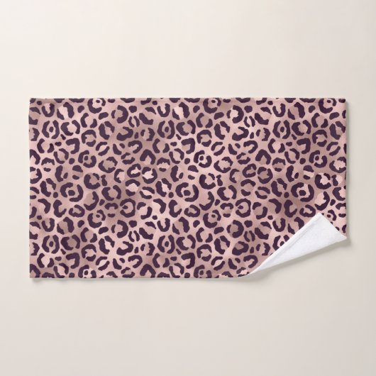 Roze leopard Pattern Bad Handdoek (Handdoek)