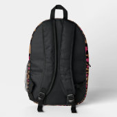 Roze leopard Pattern Bedrukte Rugzak (Achterkant)