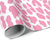 Roze leopard Pattern Cadeaupapier (Rol Hoek)