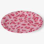 Roze leopard Pattern Papieren Bordje (Gekanteld)